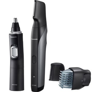 Panasonic 파나소닉 바디와 얼굴용 그루밍 키트 ERGK80S ERGN70K 번들 습건조 전기 바디 헤어 트리머 플러스 귀코 진공 청소 시스템, Grooming Kit - GK80+GN70, 1개