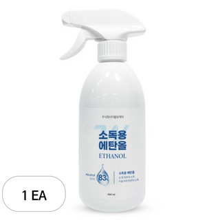 더블유제약 소독용 에탄올 스프레이, 1개, 500ml
