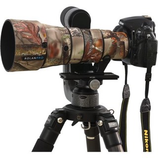 ROLANPRO 렌즈 커버 적용 우Nikon AFS 500mm F5.6EP FED VR 지원 | 망원 렌즈용 위장 3 층 구조 보호 방수 색상 번호 UCP 디지털, #20ジャングルウォータープルーフ