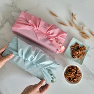 호두정과 답례품 보자기포장 선물세트, 3개, 100g