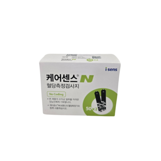케어센스n 혈당측정지 100p 혈당측정지 당뇨스틱 당뇨