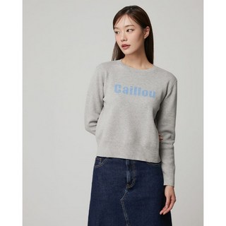 플라스틱아일랜드 레터링 니트 (PQ4KL082)