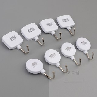 부착식 4P 화이트 크린 행거, 디자인, 원형, 원형