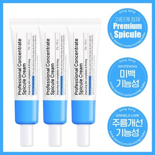 퐁당 프로페셔널 스피큘 주름개선 팔자주름 이마주름 홈케어 크림, 30g, 3개