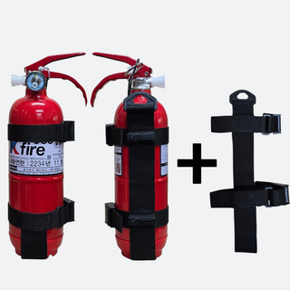 한국소방기구제작소 / 차량용 소화기 0.7kg 소화기 + 스트랩 세트상품 / 63년 전통 레전드 소방기업, 1개, 700g