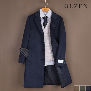 정품1000% 올젠 남성 코트 남자 자켓 브랜드 [] 세미 오버 방모 (ZAC4CG1901) 올젠코트