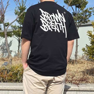 브라운브레스 반팔티 반팔 티셔츠 커플티 남성 여성 오버핏 매장판 + 파우치