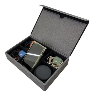 미테르 멀티 이어폰 DAP 플레이어 케이스 6구, 블랙, 6-Earphone Black Case