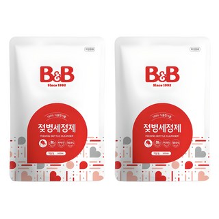 비앤비 젖병세정제 액상형 리필, 500ml, 2개