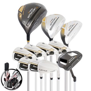 2026 Houma Ai플래티넘 DUAL X 골프채세트+캐디백세트, 남성용-경량스틸