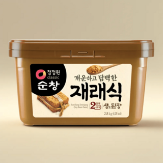 순창 재래식 생 된장 요리의 맛과 향을 풍성하게, 1개, 2.8kg