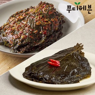 항아리반찬 양념깻잎무침1kg+간장깻잎절임(장아찌)1kg /2세트 구매시 추가1000원, 2세트, 1kg