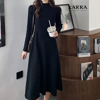 KARRA 웨이스트하이넥니트원피스_A3F18168