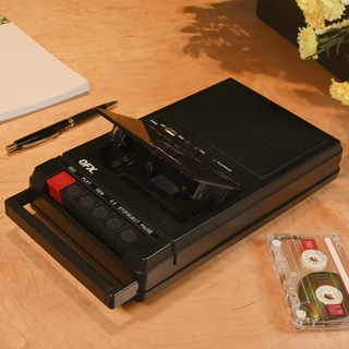 워크맨 빈티지 레트로 카세트 테이프 플레이어 휴대용 USB QFX RETRO-39, 기본
