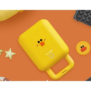 JOYOUNG 크로플 길거리와플 토스트 밥버거 파니니 만들기 기계, 옐로우