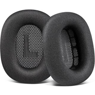 SOULWIT 교체용 이어패드-호환 모델 Airpods Max 에어팟 맥스 헤드폰 내구성 있는 메쉬 패브릭 소재 1쌍, Space Gray, Mesh Fabric, 1개