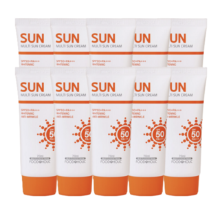 푸드어홀릭 멀티 선크림70ml SPF50+PA+++ 10개, 70ml