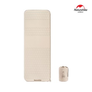 네이처하이크 초경량 자충매트 6.5 싱글 200 X 76CM 차박 에어 매트, 베이지