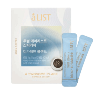 투썸플레이스 에이리스트 스틱커피 디카페인 블렌드, 1.1g, 10개입, 5개