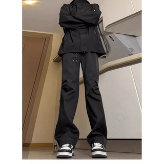 YioYcc 남자 카고바지 와이드 팬츠 등산바지