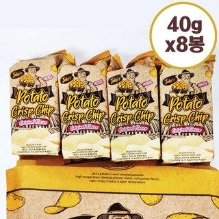 제이크 크리스피 포테이토칩 40gx16입, 40g, 8개_제이크라의 특급 플라워 패턴 아이템으로 봄맞이 스타일 쇼핑