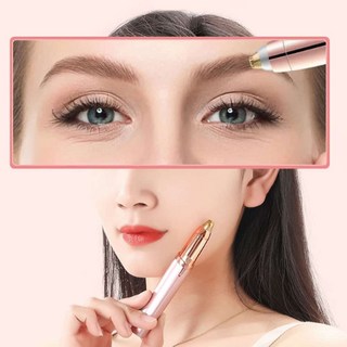 면도기 눈썹 정리기 얼굴 뷰러 이발기 속 고데기 다듬기 전동 솜털 미용 자동 트리머, DA전동눈썹제모기(로즈핑크)