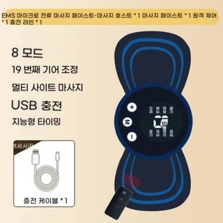 전동근육자극기 EMS 마사지 패드