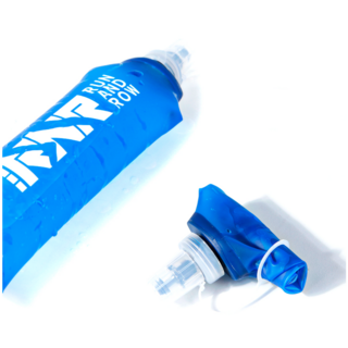 러닝 접이식 물병 실리콘 물병 스포츠 아웃도어 소프트 플라스크 런닝 캠핑 등산 축구 야외활동, Blue, 1개