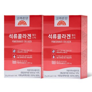 고려은단 석류콜라겐 젤리스틱 저분자피쉬콜라겐, 280g, 2개
