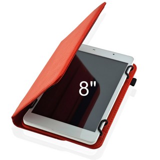 8 인치 IPS hd 화면 16GB 디지털 전자 책 리더 안드로이드 미니 PC 2in1 뮤직 비디오 플레이어 선물 64GB 카드, white  Red case