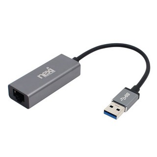 넥시 USB3.0 기가비트 이더넷 유선 랜카드 노트북용, NX801 다크실버, 1개