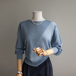 bot 린넨 시스루 니트[니트DGY38]