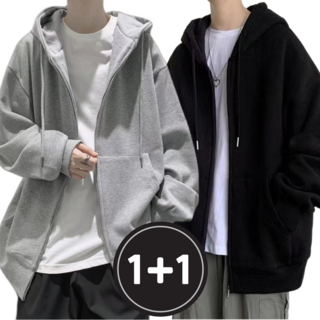 위드올 남자 후드 집업 봄 오버핏 가벼운 2종 세트
