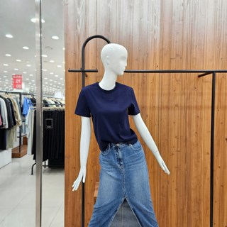 지컷자수 로고 코튼 티셔츠 72133401041309881