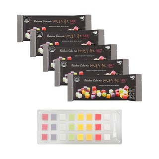 레인보우과일큐브치즈 단품 다섯 팩 구성 [블5] 레인보우큐브MIX!, 80g, 5개