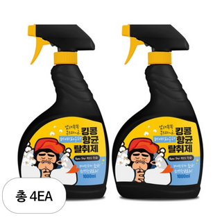 킹콩 반려견 탈취제 베이비파우더향, 1L, 4개