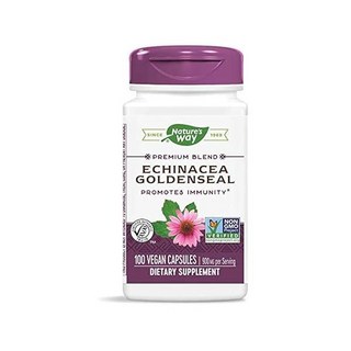 Nature's Way 본성 Echinacea Goldenseal Root 100 캡슐, one option, one option, 1개, 100정