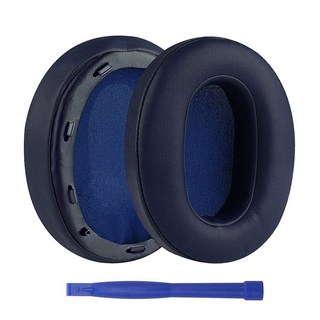소니 호환 WH-XB910N WH XB910 헤드폰용 메모리 폼 단백질 가죽 교체 이어 패드 쿠션 머프 이어패드, [01] Blue, 01 Blue_01 Standard Size