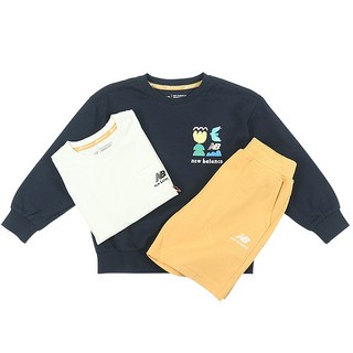 뉴발란스 키즈 피크닉 3PCS 반바지 세트 NK9YD2352U