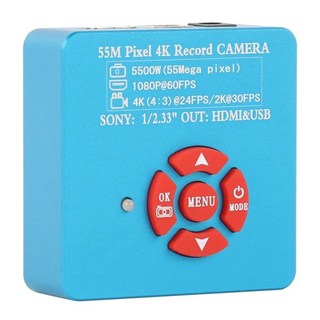 5X100X 3 camera HDMI 비디오 microscope USB 마이크로스코프, 55MP Camera Only