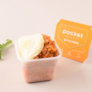 포켓도시락 간편식사 즉석밥 냉동도시락 포켓 참치김치볶음밥 5팩, 220g, 5개