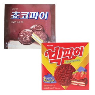 크라운 초코파이 +빅파이 총합, 324g, 2개
