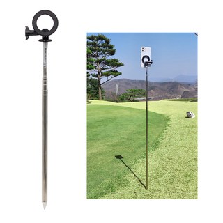 골프 필드플레이 마그네틱 스마트폰 거치대 낚시 등산 삼각대 대용 땅에 꽂는 플렉시블 스탠드, AC-T30, 1개
