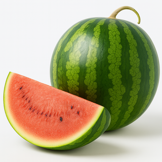 햅피팜 당도선별 고당도 꿀 수박, 1개, 5-6kg 특
