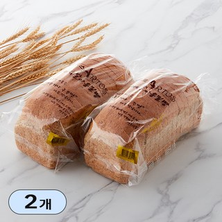 [무료배송 1+1] 아르토스 통밀식빵 HACCP 통밀빵 샌드위치 토스트 식빵 (무방부제), 530g, 2개