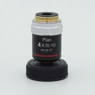 생물 현미경 195 플랜 무채색 렌즈 고급 인피니티 20.2mm 4X, 01 4X 1PC, 1개