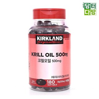 커클랜드 시그니춰 크릴오일 500mg x 180, 180정, 180개