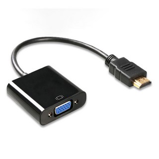 HDMI to VGA RGB 모니터 영상 컨버터 변환기 젠더 케이블 외장형 블랙, 1개