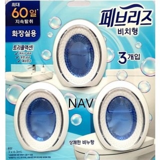 페브리즈 화장실용 비치형 상쾌한 비누향 방향제, 18.9ml, 1개