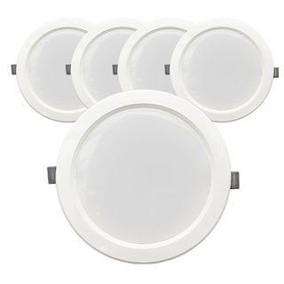 한양라이팅 국산 슬림 15cm(6인치) 매입등 15W, 5개, 전구색